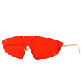 Hot Sale Retro One Piece UV400 Sun Glasses Ins Fashion Cat Eye Modern Sunglasses 2019